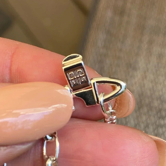 Vintage - Givenchy Vintage Silver Crystal Weaved Choker Necklace - Picture 6 of 6